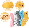 5 Paar bunte Katzensocken, lustige Freizeitsocken, mit Produktbild-Vorschau 6