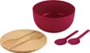 KESPER Salatschale mit Besteck BambusØ24cm beere Productafbeelding-voorbeeld 2