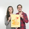 Mr. & Mrs. Panda Bild Fuchs Mama DIN A3 - Gelb Pastell - Produktbild-Vorschau 3