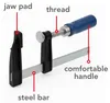 Toolland Schraubzwinge Bastler, Spannzwinge, Spanner, Produktbild-Vorschau 5