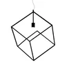 Lampadario In Metallo Industrial Cube Nero 1 Luce E27 Anteprima dell’immagine prodotto 1