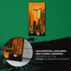Küchenuhr Bürouhr Leinwand Uhr Quarz 30x60 Malerei Menschen Produktbild-Vorschau 5