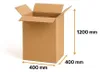 A cardboard box with dimensions indicated. Náhled obrázku produktu