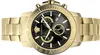A close-up studio shot of a gold Versace Chrono watch with a black dial. Anteprima dell’immagine prodotto