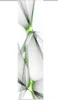 A vertical abstract digital art pattern with green and gray elements on a white background. Produktbild-Vorschau