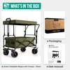 Chariot pliant avec toit XL – Jusqu’à 110 kg – 97x60x105 cm Voir les images du produit 9