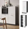 Vorratsschrank Vicco R-Line Weiß Hochglanz 60 cm, Model Produktbild-Vorschau 2