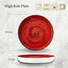 Piatto Wilmax 28 cm in porcellana rossa WL-669220/A Anteprima dell’immagine prodotto 2