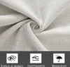 A close-up of textured fabric with three icons and text below. Produktbild-Vorschau