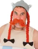 Obelix Helm mit Zöpfen für Herren Produktbild-Vorschau 2