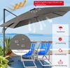 Parasol COSTWAY 300 x 300 cm, parasol à manivelle, parasol Voir les images du produit 5