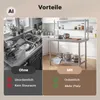 Wiltec roestvrijstalen werkbank, 120x60x145 cm, Productafbeelding-voorbeeld 8