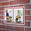 Blechschild WC 30x20cm Toilette Bitte im Sitzen pinkeln Produktbild-Vorschau 3