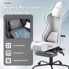 TWOLIIN Ergonomická herní židle s masáží a opěrkou nohou, Náhled obrázku produktu 6