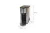 Unold Express Ava silber-weiß mit Abtropfschale. Maße: 30,2 × 28,2 × 14,8 cm (H×T×B).
 Produktbild-Vorschau