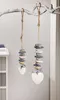 2 suspensions décoratives "Cœur de pierre", gris + blanc, Voir les images du produit 7