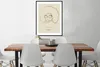MuchoWow® Gerahmtes Poster Linienkunst - Frau - Text - Produktbild-Vorschau 3