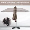 Doppelsonnenschirm Ampelschirm Doppelschirm mit Kurbel Produktbild-Vorschau 6
