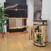 Bar aus Holzfässern mit Aufsatz und LED-Beleuchtung für Produktbild-Vorschau 7