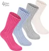 BRUBAKER 4 Paar Alpaka Socken mit Alpakawolle - Produktbild-Vorschau 2
