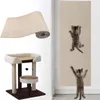 Selbstklebend Kratzbretter Khaki Katze Kratzteppich Katze Produktbild-Vorschau 1