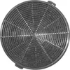 A top-down view of a round charcoal filter for a range hood. Produktbild-Vorschau