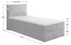 Masseno Boxspringbett PELLIO 80x200 cm Komplett-Set mit Produktbild-Vorschau 4