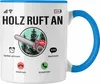 Trendation - "Holz Ruft An" Tasse für Waldarbeiter Lustige Produktbild-Vorschau 1