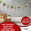 Halloween Wimpelkette Skelett 4–5 m – gruselige Deko für Produktbild-Vorschau 2