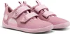 A pair of pink children's shoes with velcro straps. Produktbild-Vorschau