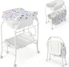 COSTWAY 4 in 1 Wickeltisch bis 35 kg, Wickelkommode mit Produktbild-Vorschau 1
