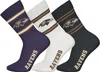 NFL Baltimore Ravens 3-Pack Soft Coton Crew Socks | 39/42 Voir les images du produit 1