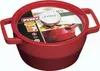 PYREX Slow Cook Bratentopf rund, mit Deckel, ø: 200 mm, rot Produktbild-Vorschau 1
