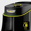 A close-up shot of the top part of a black Karcher steam cleaner, highlighting the brand logo and a timer icon. Podgląd zdjęcia produktu