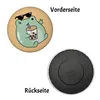 Jelly & Friends Frosch mit Bubbletea Magnet rund Produktbild-Vorschau 2
