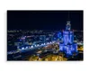 Obraz miasto nocą Warszawa ARCHITEKTURA 3D Dekoracja Podgląd zdjęcia produktu 3