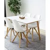 Esstisch >Vojens< in Weiss, MDF - 70x75x120cm (BxHxT) Produktbild-Vorschau 2