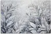Leinwandbild Blätter Abstrakte Botanik 60x40 Feeby Silber Produktbild-Vorschau 3