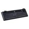 The underside of a black gaming keyboard is shown against a white background. Produktbild-Vorschau