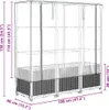 vidaXL Hochbeet mit Gewächshaus-Aufsatz Rattan-Optik Produktbild-Vorschau 7