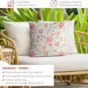 Dekokissen Blumen drinnen / Indoor Zierkissen Canvas Produktbild-Vorschau 4