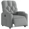 vidaXL Fauteuil relax électrique gris clair Tissu Voir les images du produit 3