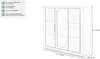 Highboard Wildeiche teilmassiv geölt 153 cm - GRENO - Die Produktbild-Vorschau 3