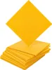 A stack of orange square acoustic panels, with one panel angled above the stack. Podgląd zdjęcia produktu