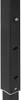 A black metal pole with three oval holes and a metal band around the base. Produktbild-Vorschau