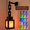 LED Fackel Wandlampe,Pixelated Lantern Nachtlicht,16 Farben Produktbild-Vorschau 6