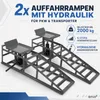 Bituxx 1 Paar Auffahrrampen inkl. Wagenheber Dunkelgrau Produktbild-Vorschau 2