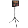 A digital scoreboard on a tripod stand, isolated on a white background. Podgląd zdjęcia produktu