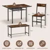 Puluomis Table de salle à manger pliante avec 2 chaises et Voir les images du produit 5