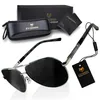 Aviator Sonnenbrille Herren Polarisiert UV400, klassische Produktbild-Vorschau 1